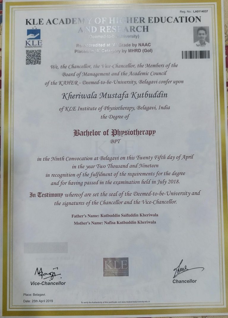 movmedphysio clinic in Mumbai Certifictes 1 min | Movmedphysio Physiotherapist near me