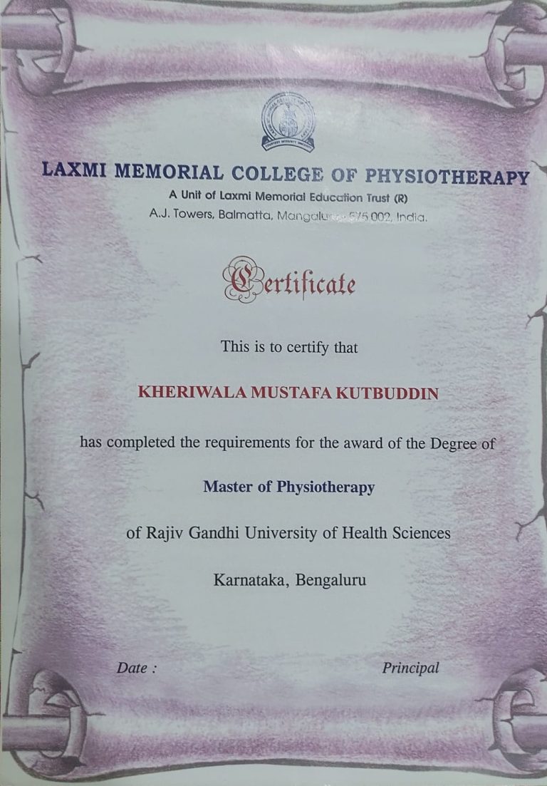 movmedphysio clinic in Mumbai Certifictes 13 min | Movmedphysio Physiotherapist near me