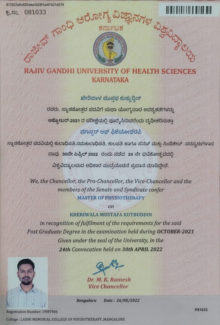 movmedphysio clinic in Mumbai Certifictes 16 min | Movmedphysio Physiotherapist near me