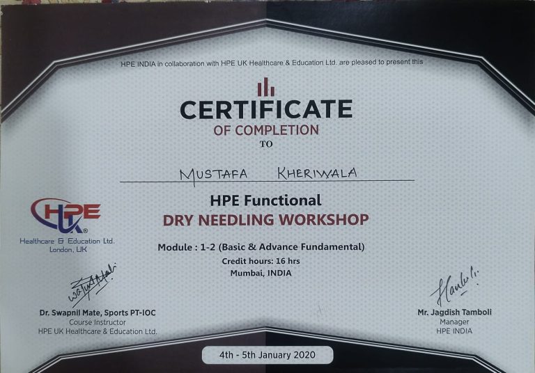 movmedphysio clinic in Mumbai Certifictes 20 min | Movmedphysio Physiotherapist near me