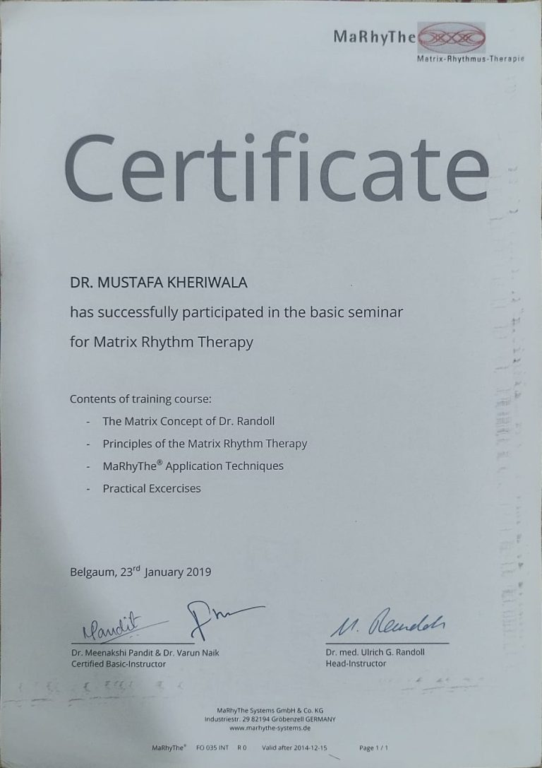 movmedphysio clinic in Mumbai Certifictes 21 min | Movmedphysio Physiotherapist near me