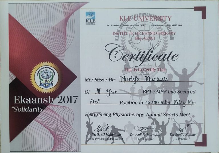 movmedphysio clinic in Mumbai Certifictes 4 min | Movmedphysio Physiotherapist near me
