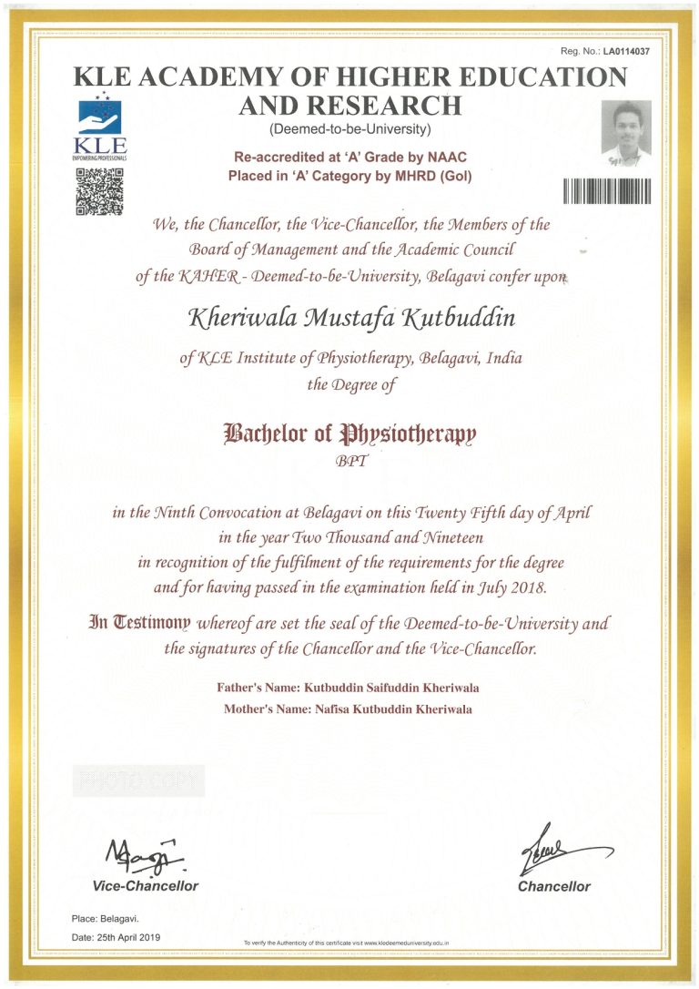 certificates 6 | Movmedphysio Physiotherapist near me